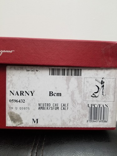 Salvatore Ferragamo Narny Brown Women Size 7M. New With Box. Retail Price: $2000 - Picture 4 of 5