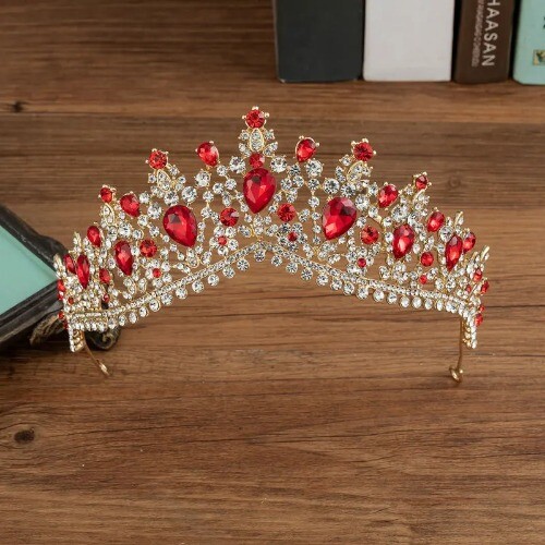 Fashion Crystal Bridal Jewelry Sets Tiaras Crown Choker Necklace Jewelry Set - Picture 35 of 44