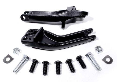 Footrest Mount Pillion Black Rear for Harley-Davidson Dyna 2006 - 2017 - Picture 1 of 2