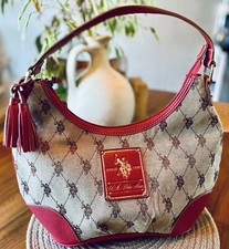U.S. POLO ASSOCIATION USPA KHAKI BROWN RED TO...