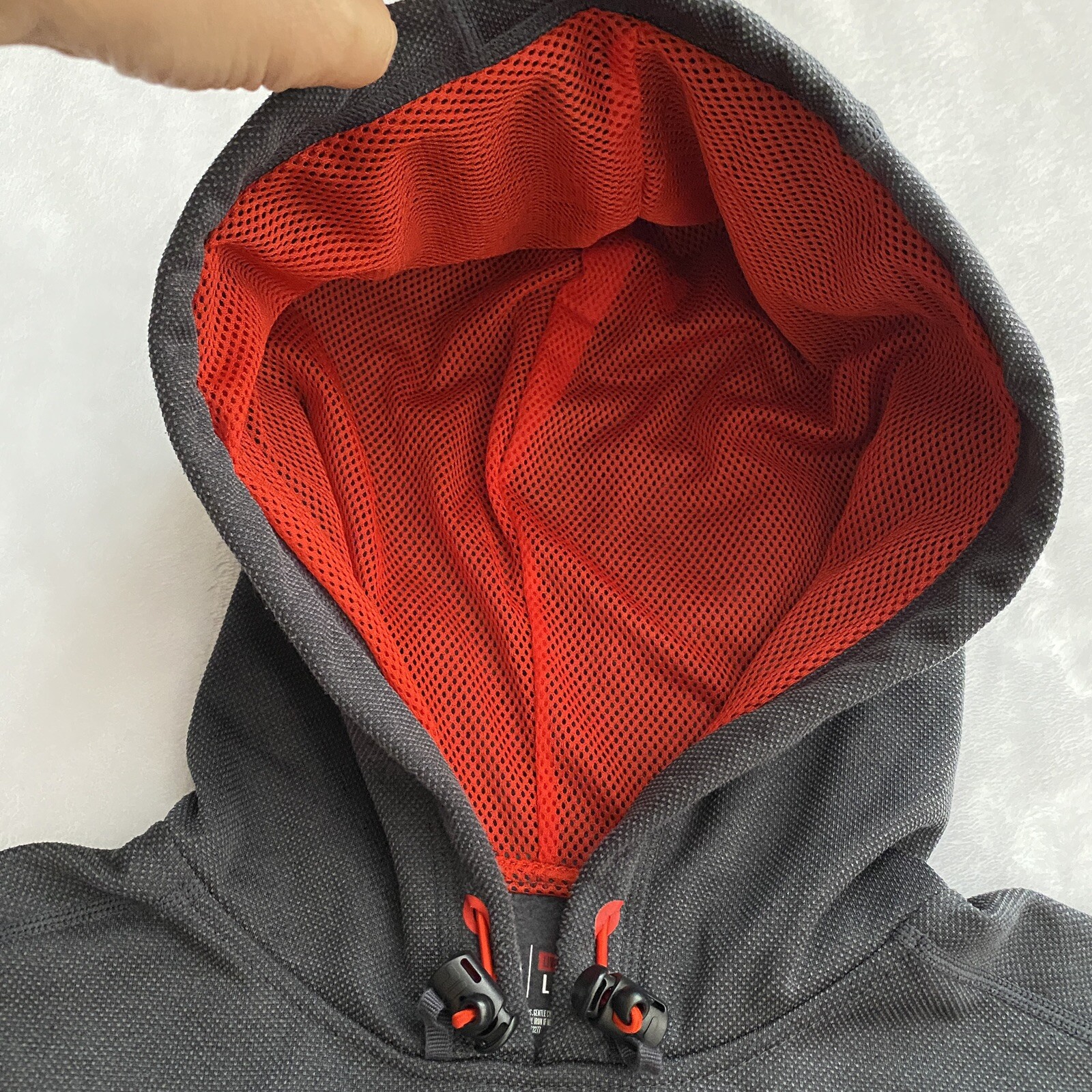 Felpa con cappuccio uomo Fila Sport Live In Motion taglia large grigio pullover