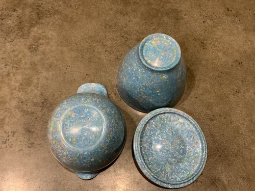 Melamine Confetti Dishware Creamer And Sugar Northern Boston Made in USA - Bild 4 von 4