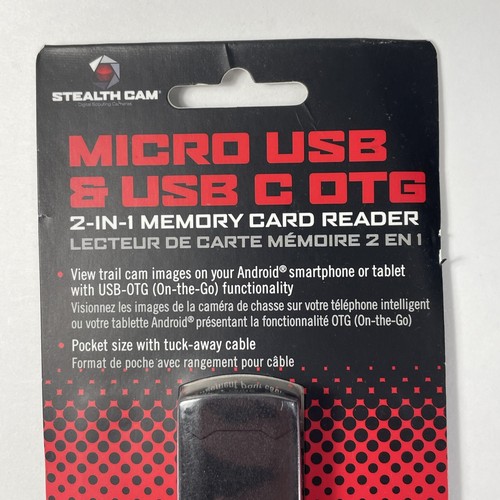 Stealth Cam STC-SDCRAND Micro USB OTG Memory Card Reader for Android Devices NEW - Picture 3 of 9