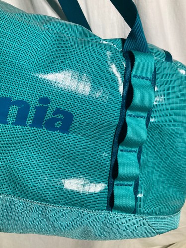 Vntg Patagonia Black Hole Polyester Duffel Carry Backpack Bag 49341 Teal 60 L - Picture 2 of 15