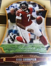 2007 DONRUSS CLASSICS MICHAEL VICK ERROR CARD ALGE CRUMPLER NAMEPLATE