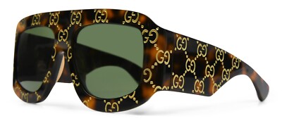 【関税&送料込み】GUCCI Sunglasses Gucci GG0983S 002 Havana Gold Green Lens Soft Square