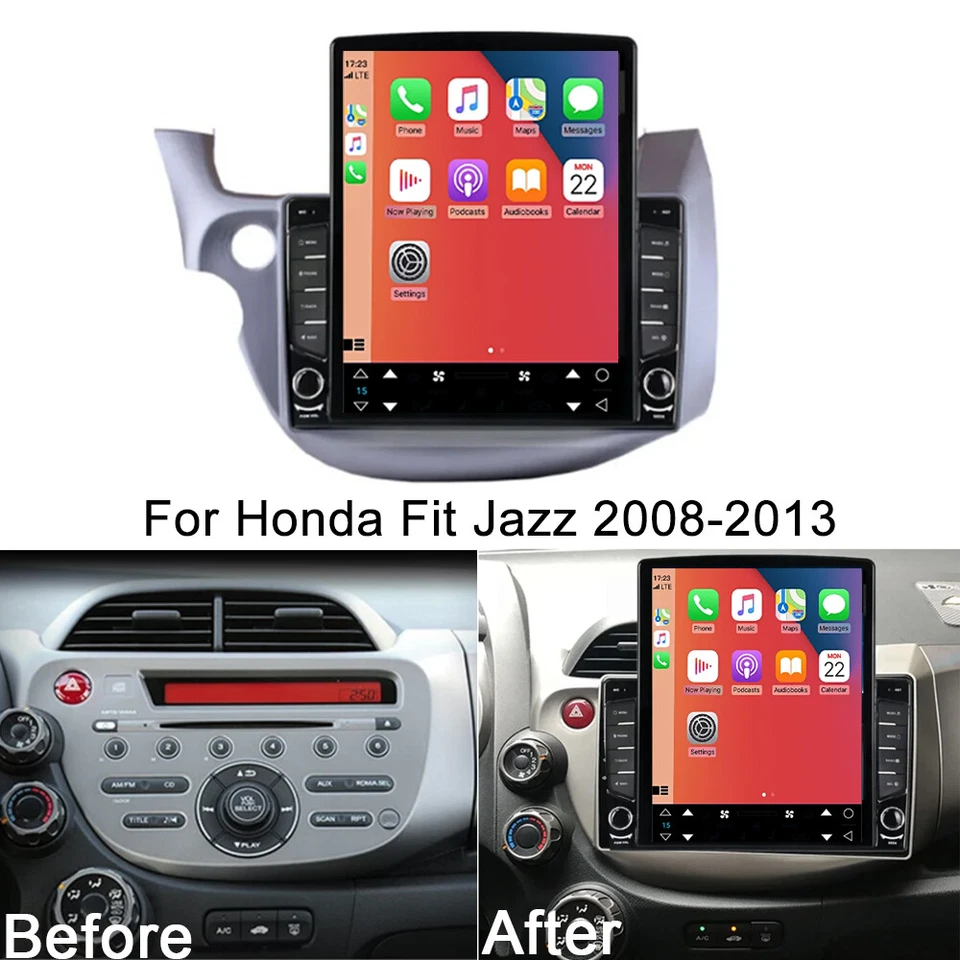 64GB For Honda Fit Jazz 2008-13 Car Stereo Radio Carplay Android 13 BT GPS Navi - Image 3 of 4