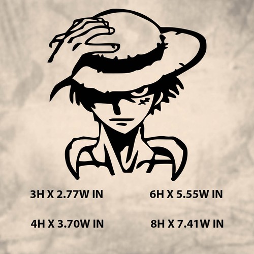 One Piece|Luffy|Anime|Vinyl Sticker |Decal for Window|Laptop|Car - Picture 1 of 11