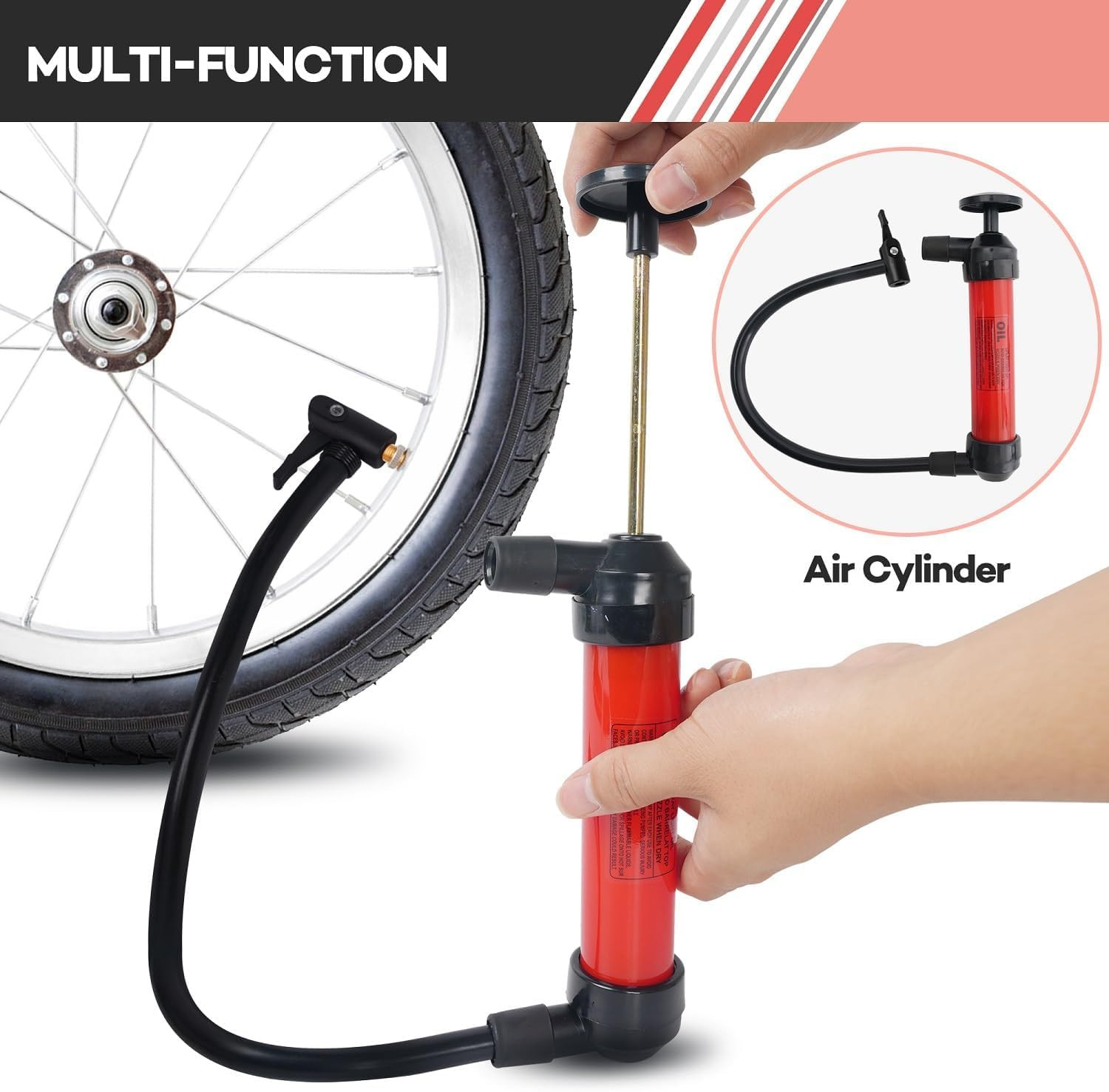 Multi-Use Siphon Pump Fluid Transfer Pump, Siphon Fuel Transfer Pump Kit for Gas