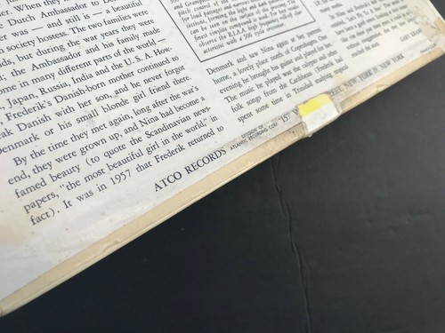 INTRODUCING THE FABULOUS NINA & FREDERIK VINYL LP RECORD ATCO 33-119. - Picture 8 of 8