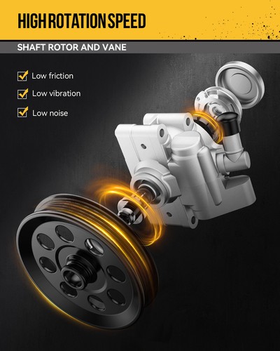 Aluminum Power Steering Pump For Nissan Fronrier 99-04 Xterra 00-04 21-5219 - Picture 7 of 11