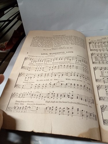 Young People's Church of the Air Hymn Book Vintage 1930's Rev. Percy Crawford - Picture 4 of 8