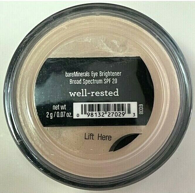 bare Minerals Brightener Well-Rested 2g Face Color Full Size Click Lock Go NEW