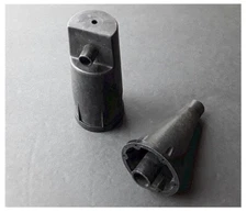 Vintage RC Car Buggy Kyosho 1/8 Inferno DX Composite Muffler MP5 INCOMPLETE 2pcs