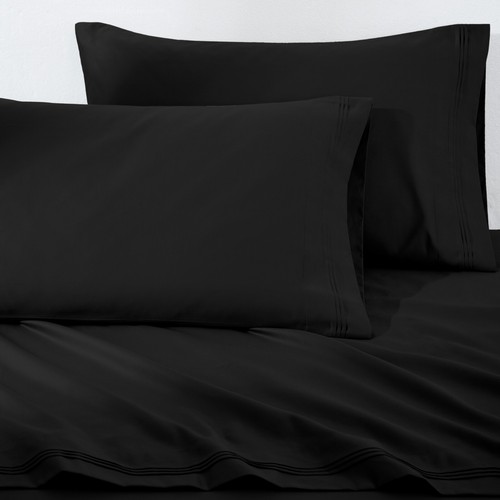 1500 Thread Count Egyptian Cotton Solid Pillowcase Set Standard & King Sizes - Picture 8 of 51