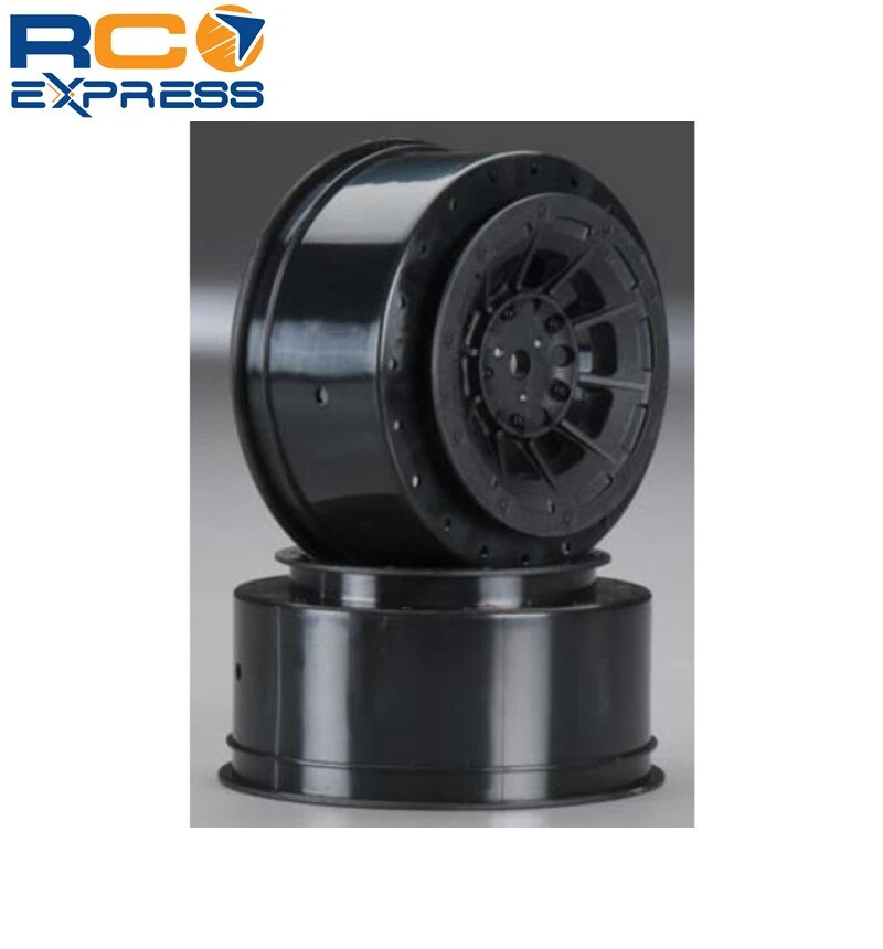 JConcepts Hazard 3mm Wider 12mm Hex Wheels SC10/4x4 Black (2) JCO3344B - Image 2 of 2