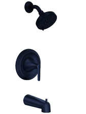 MOEN 82518 BL Findlay Single-Handle 6-Spray Tub and Shower Faucet in Matte Black