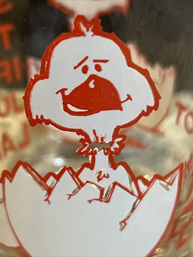 Vintage 1976 C.M. Paula Co. Chicken and Egg Glass - Picture 5 of 7