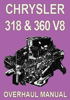 CHRYSLER 318 & 360 V8 ENGINE OVERHAUL MANUAL - Picture 1 of 1