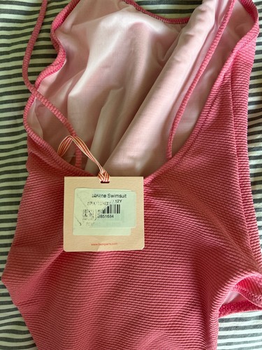 Lison paris swimsuit, pink, New with Tags, size 12Y - Picture 3 of 3