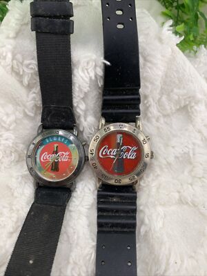 Vintage 1997 & 1999 Always Coca Cola Watch display picture 3