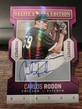 2014 Panini Elite Extra Edition Prospects Status (Purple) Carlos Rodon Auto /75