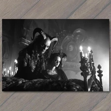 Art Print Demon Bed Beautiful Sexy Woman Horns Post Devil Strange Unusual Scary