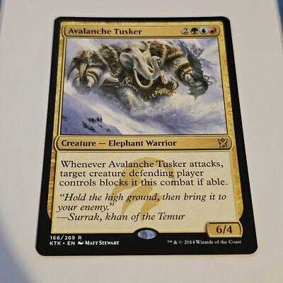 Avalanche Tusker Khans of Tarkir Regular Rare Magic MTG #166