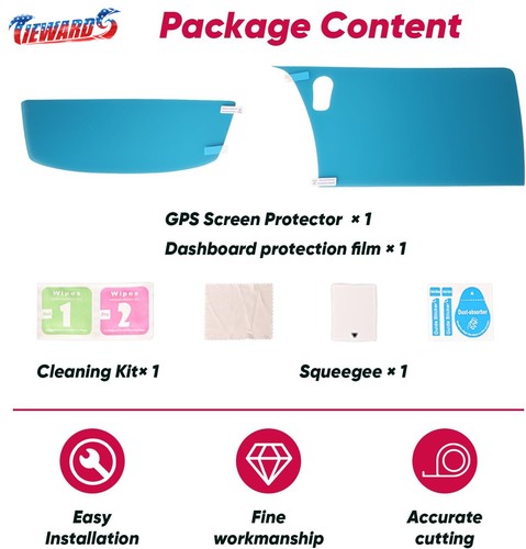 Console Dashboad Navigation Screen Touch Protector Films For Corvette C8 2020-UP - Picture 7 of 24