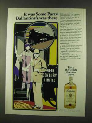 1973 Ballantine's Scotch Ad - It Was Some Party