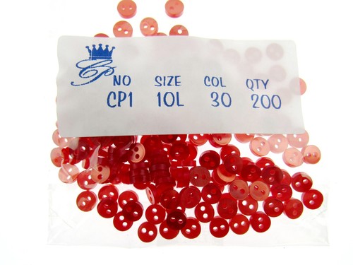 Round Mini Buttons for Doll & Soft Toy Clothes - 200 x Buttons Packs - 22 Cols - Picture 38 of 46