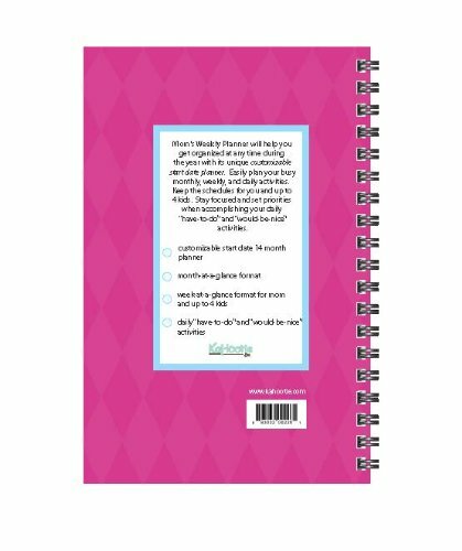Mom's Daily Planner Schedule Organized 5.5 Inch x 8.5 Inch By Kahootie & Co - Picture 3 of 3