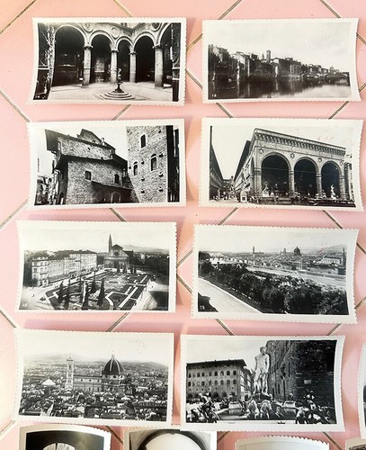 19 Vintage Photographs Florence Italy Souvenirs Gandola Fine Linens Buildings - 第 2/7 張圖片