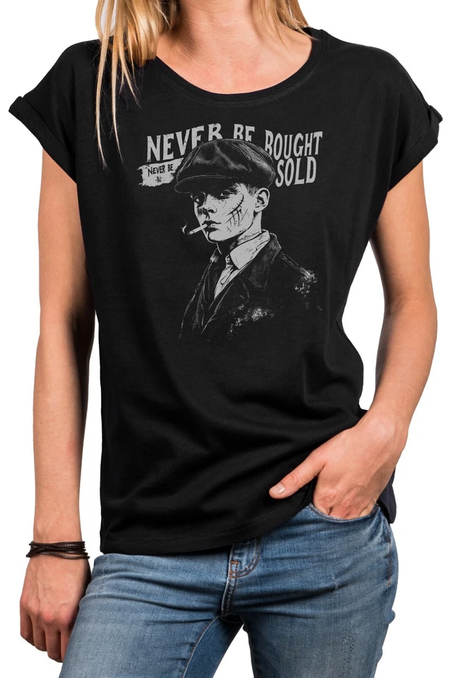 Vintage Damenshirt 20er Jahre Sprüche Blinder Top Frauen T-Shirt Retro Print - Bild 1 von 1