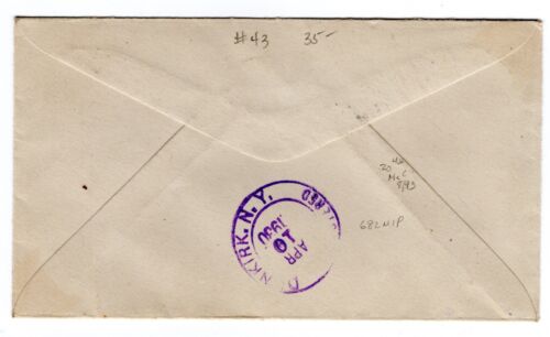 #682 Massachusetts Bay Colony 1930 FDC - Planty #43 Salem MA - Picture 2 of 2