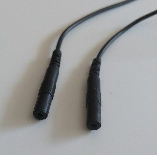 2 Adapter 2mm Pin auf Clip (Druckknopf) Reizstrom E-STIM ESTIM TENS EMS EROSTEK - Bild 3 von 3