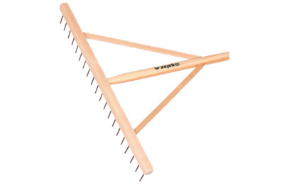 Holzharke 20 Zinken Eschenholzstiel 180 cm lang Harke Rechen Galax