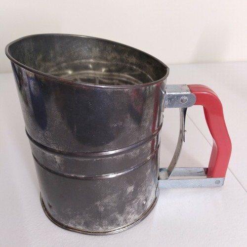 Vintage 3 screen Flour Sifter very colorfull Collectible Farmhouse Primitive - 第 1/3 張圖片