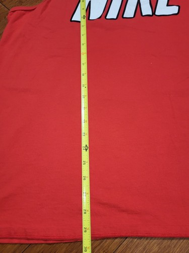 The Nike Tee Tank Top Shirt Adult 2XL Red White Athletic Cut Sleeveless Sports - Picture 4 of 8