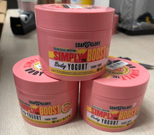 3 NEW Soap & Glory Simply The Boost Body Yogu...