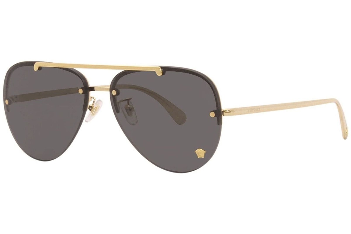 Versace VE2231 Gold/Dark Grey Sunglasses 8056597384704 | eBay 
