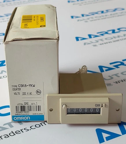 New OMRON CSK6-YKW 220V AC Miniature COUNTER, CSK-YKW RESETABLE Counter Omron