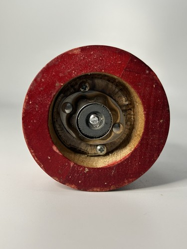 Pfeffermühle Mühle Holz Metall Gummi rot schwarz silber Unikat modern hoch - Bild 5 von 5