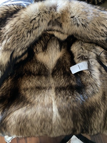 Dsquared2 Wool/Fur Hand Embroidered Jacket, It 42, Red Checked - Picture 14 of 14