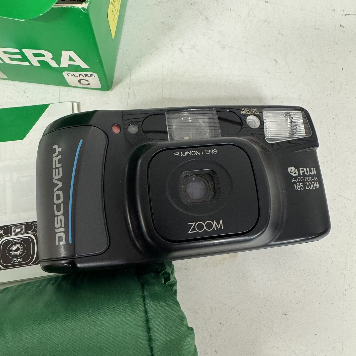 Fuji Discovery 185 Zoom 35mm Point Shoot Film Camera W/ Box