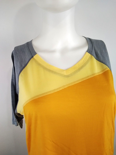 Smartwool Women Ultralite Mountain Bike Short Sleeve Honey Gold Medium 16590-K11 - Picture 2 of 10