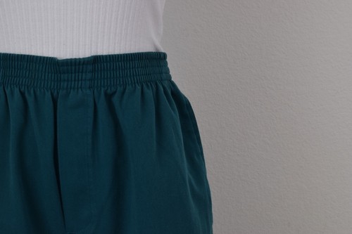 Vintage 90s Gathered Waist Green Pants by Basic Editions | 28-34 waist - Picture 7 of 10