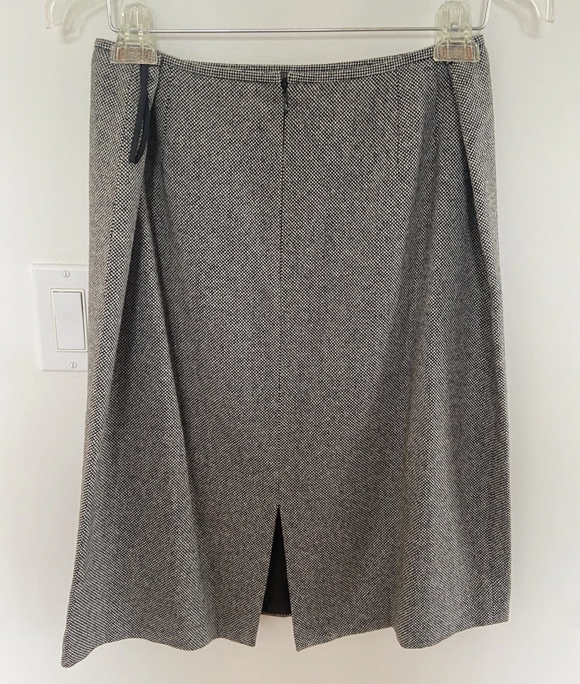 Falda Tahari Arthur S. Levine Gris 2 piezas $ Chaqueta Traje Mezcla Lana Talla 14 Foto 4 de 4