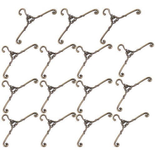 15 Pcs Retro -Kleidungsständer Miniatur-Aufhänger-Ornamente Kleiderbügel - Bild 10 von 12