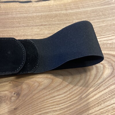 Lafayette 148 New York Black Woven Stretch Belt With Buckle  display picture 1